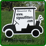 Custom Golf Hole Sponsor Signs.