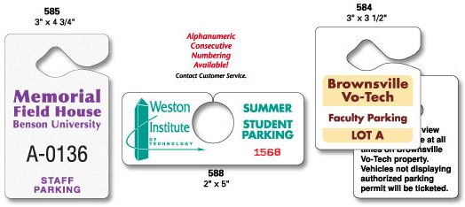 Hanging Parking Permits