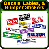 Decals, Labels and Bumper Stickers