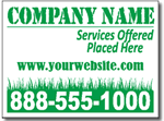 Style LC13 Lawn Care Sign Design