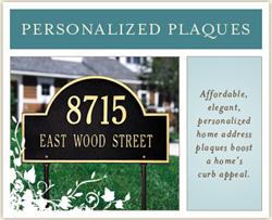 personalized address plaques whitehall architectural signs
