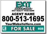 Style RE16 Exit Real Estate Sign Design