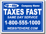 Style Tax03 Tax Sign Design