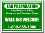 Style Tax05 Tax Sign Design