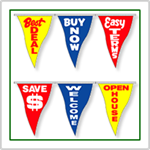 Stock Slogan Pennant Strings