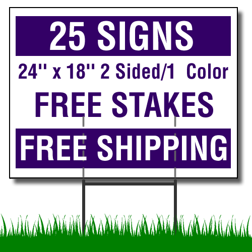 Yard Sign Shipping Birthday Yard SignsBirthday Yard Signs