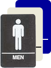 Braille Sign - Men Restroom (6x9)