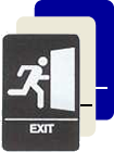 Braille Sign - Exit (6x9)