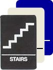 Braille Sign - Stairs (6x9)