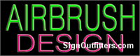 Airbrush Design Neon Sign - Regular Design