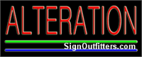 Alteration Neon Sign - Regular Design