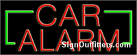 Car Alarm Neon Sign - Regular Design