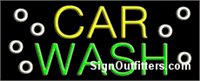 Car Wash Neon Sign - Regular Design