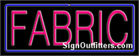 Fabric Neon Sign - Regular Design