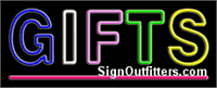 Gifts Neon Sign - Regular Design