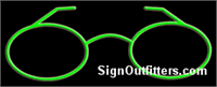 Glasses Graphic Neon Sign - Regular Design