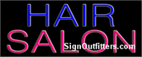 Hair Salon Neon Sign - Regular Design