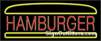 Hamburger Neon Sign - Regular Design