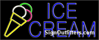 Ice Cream Neon Sign - Regular Design