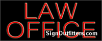 Law Office Neon Sign - Regular Design