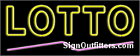 Lotto Neon Sign - Regular Design