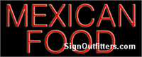 Mexican Food Neon Sign - Regular Design