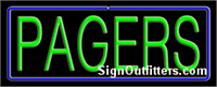 Pagers Neon Sign - Regular Design