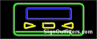 Pager Graphic Neon Sign - Regular Design