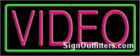 Video Neon Sign - Regular Design
