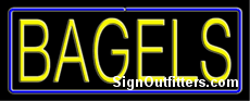 Bagels Neon Sign - Regular Design