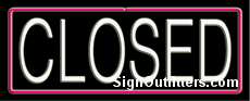 Closed Neon Sign - Regular Design