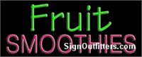 Fruit Smoothies Neon Sign - Regular Design