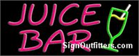 Juice Bar Neon Sign - Regular Design