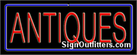 Antiques Neon Sign - Regular Design