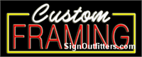 Custom Framing Neon Sign - Regular Design