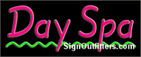 Day Spa Neon Sign - Regular Design