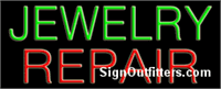 Jewelry Repair Neon Sign - Regular Design