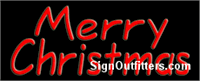 Merry Christmas Neon Sign - Regular Design