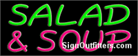 Salad & Soup Neon Sign - Regular Design