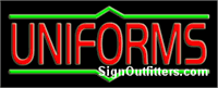 Uniforms Neon Sign - Regular Design