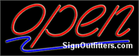 Open Neon Sign - Regular Design