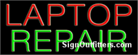 Laptop Repair Neon Sign - Regular Design