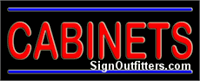 Cabinets Neon Sign - Regular Design