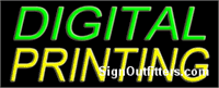 Digital Printing Neon Sign - Regular Design