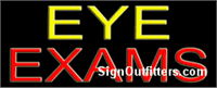Eye Exams Neon Sign - Regular Design