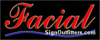 Facial Neon Sign - Regular Design