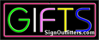 Gifts with Border Neon Sign - Regular Design