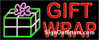 Gift Wrap Neon Sign - Regular Design