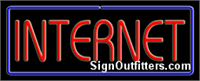 Internet Neon Sign - Regular Design