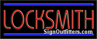 Locksmith Neon Sign - Regular Design